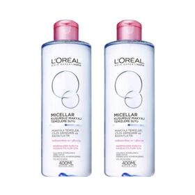 Loreal Paris Dermo Expertise Hassas Ciltler 2x400 ml Makyaj Temizleme Suyu