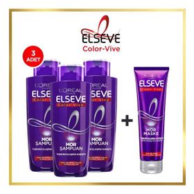 Loreal Paris Elseve 200 ml Turunculaşma Karşıtı Mor Şampuan + 150 ml Mor Maske