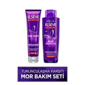 Loreal Paris Elseve 200 ml Turunculaşma Karşıtı Mor Şampuan + 150 ml Mor Maske