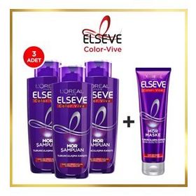 Loreal Paris Elseve 200 ml Turunculaşma Karşıtı Mor Şampuan + 150 ml Mor Maske
