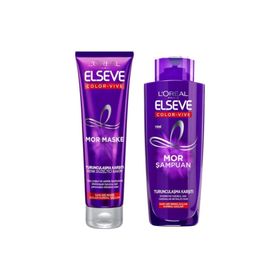 Loreal Paris Elseve 200 ml Turunculaşma Karşıtı Mor Şampuan + 150 ml Mor Maske