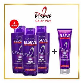 Loreal Paris Elseve 200 ml Turunculaşma Karşıtı Mor Şampuan + 150 ml Mor Maske