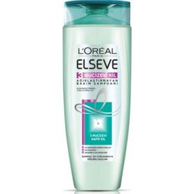 Loreal Paris Elseve 3 Mucizevi Kil 450 ml Ağırlaştırmayan Bakım Şampuan