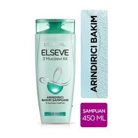 Loreal Paris Elseve 3 Mucizevi Kil 450 ml Ağırlaştırmayan Bakım Şampuan