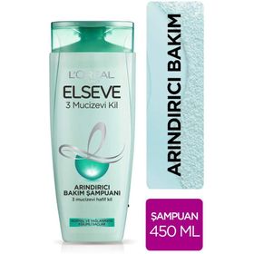 Loreal Paris Elseve 3 Mucizevi Kil 450 ml Ağırlaştırmayan Bakım Şampuan