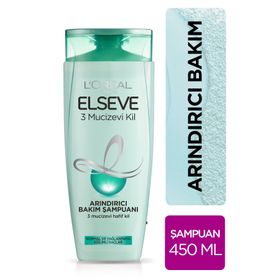 Loreal Paris Elseve 3 Mucizevi Kil 450 ml Ağırlaştırmayan Bakım Şampuan