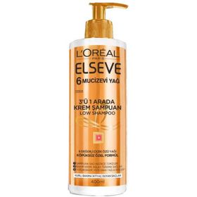 Loreal Paris Elseve 6 Mucizevi Yağ 3'ü 1 Arada 400 ml Krem Şampuan