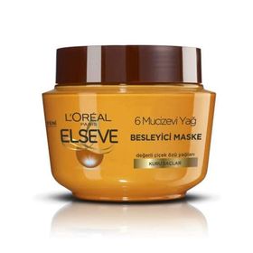 Loreal Paris Elseve 6 Mucizevi Yağ Besleyici 300 ml Saç Maskesi