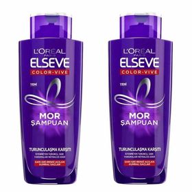 Loreal Paris Elseve Color Vive 2x200 ml Mor Şampuan