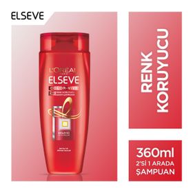 Loreal Paris Elseve Color Vive Renk Koruyucu 2'si 1 Arada 360 ml Şampuan