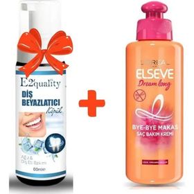 Loreal Paris Elseve Dream Long Bye-Bye 200 ml Makas Saç Bakım Kremi +E2'Quality Diş Beyazlatıcı Köpük