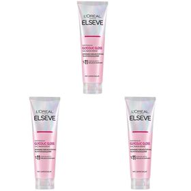 L'Oreal Paris Elseve Glycolic Gloss 3x150 ml Mükemmel Parlaklık İçin Bakım Yapan Saç Kremi