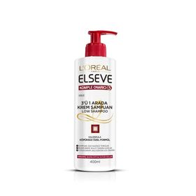 Loreal Paris Elseve Komple Onarıcı 5 400 ml 3'ü 1 Arada Krem Şampuan