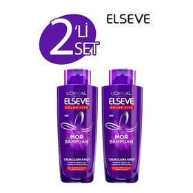Loreal Paris Elseve Turunculaşma Karşıtı 2x200 ml Mor Şampuan