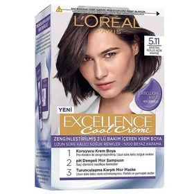 Loreal Paris Excellence Cool Creme 5.11 Ekstra Küllü Açık Kahve Saç Boyası