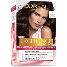 Loreal Paris Excellence Creme 3 Koyu Kestane 192 ml Saç Boyası
