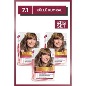Loreal Paris Excellence Creme 7.1 Küllü Kumral 3 Adet Saç Boyası