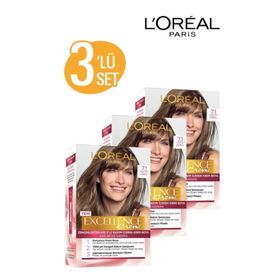 Loreal Paris Excellence Creme 7.1 Küllü Kumral 3 Adet Saç Boyası