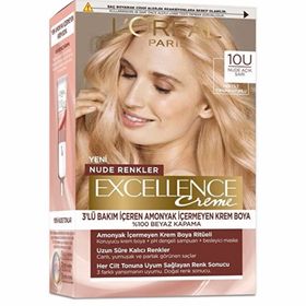 Loreal Paris Excellence Creme Nude 10U Nude Açık Sarı Saç Boyası