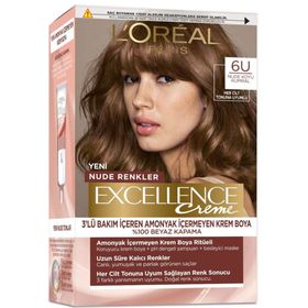 Loreal Paris Excellence Creme Nude 6U Nude Koyu Kumral Saç Boyası