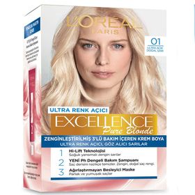 L'Oreal Paris Excellence Supreme No: 01 Ultra Açık Doğal Sarı Saç Boyası