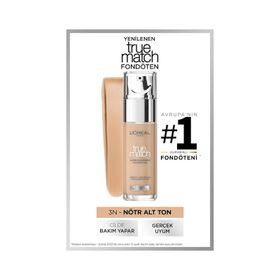 L'Oreal Paris Fondöten - True Match Foundation 3N Creamy Beige