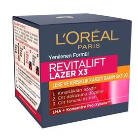 Loreal Paris GKF20 Revitalift Lazer X3 Leke ve Kırışıklık Karşıtı Bakım