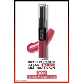 Loreal Paris Infaillable 2 Steps 804 Metro Proo Lipstick