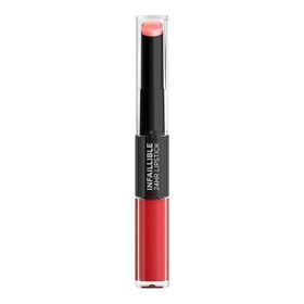 Loreal Paris Infaillible 2-Step 501 Timeless Red Kalıcı Likit Ruj ve Balm
