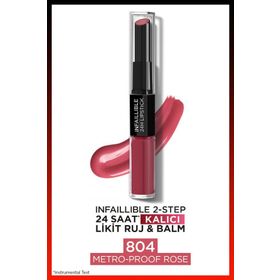Loreal Paris Infaillible 24 HR 804 Metro Proof Rose Lipstick