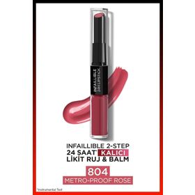 Loreal Paris Infaillible 24 HR 804 Metro Proof Rose Lipstick