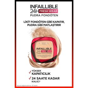 Loreal Paris Infaillible 24H Fresh Wear 120 Vanilla Pudra Fondöten