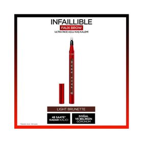 Loreal Paris Infaillible Faux Brow Light Brunette Ultra İnce Uçlu Kaş Kalemi