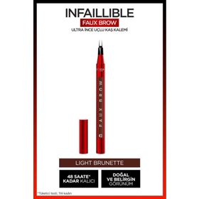 Loreal Paris Infaillible Faux Brow Light Brunette Ultra İnce Uçlu Kaş Kalemi