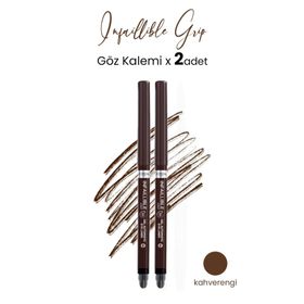 Loreal Paris Infaillible Grip Automatic Kahverengi 2 Adet Jel Göz Kalemi