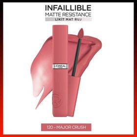 Loreal Paris Infaillible Matte Resistance 120 Major Crush Likit Mat Ruj