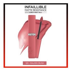 Loreal Paris Infaillible Matte Resistance 120 Major Crush Likit Mat Ruj