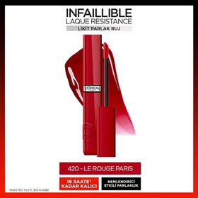 Loreal Paris Infaillible Matte Resistance 215 Drunk In Rose Likit Parlak Ruj