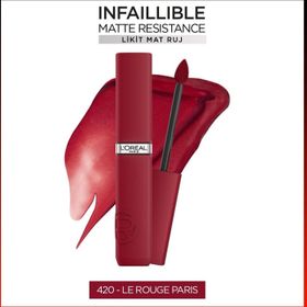 Loreal Paris Infaillible Matte Resistance 420 Le Rouge Paris Likit Ruj