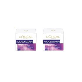 Loreal Paris Kolajen Bakımı Kırışıklık Karşıtı 2x50 ml Günlük Bakım Kremi