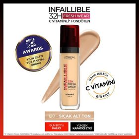 L'Oreal Paris L'oréal Paris 3600523614455 Infaillible 24h 120 Vanılla Fondöten