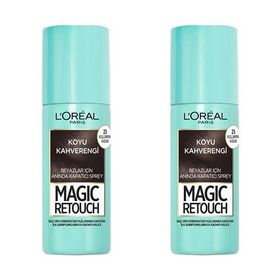 Loreal Paris Magic Retouch Beyaz Dipleri Kapatıcı Koyu Kahverengi 2x75 ml Sprey