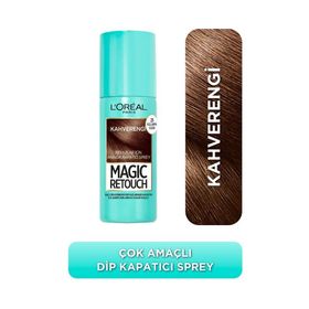 Loreal Paris Magic Retouch Beyaz Saçlar İçin Kapatıcı 75 ml Kahverengi Saç Spreyi