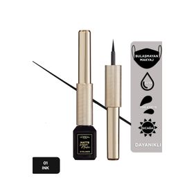 Loreal Paris Makeup Matte 01 Ink Siyah Signature Eyeliner