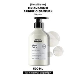 Loreal Paris Metal Detox 500 ml İşlem Görmüş ve Yıpranmış Saçlar için Arındırıcı Şampuan