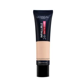 Loreal Paris No: 155 Natural Rose Infaillible 24H Matte Cover Yüksek Kapatıcı Fondöten