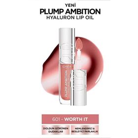 Loreal Paris No: 601 Worth It Plump Ambition Hyaluron Lip Oil Dudak Parlatıcı