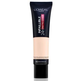 Loreal Paris No: 90 Rose Porcelain Infaillible 24H Matte Cover Yüksek Kapatıcı Fondöten