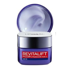 Loreal Paris Revitalift 50 ml - Hyaluronik Asit Filler Yoğun Dolgunlaştırıcı Yaşlanma Karşıtı Gece Kremi