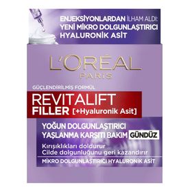 Loreal Paris Revitalift 50 ml Hyaluronik Asit Filler Yoğun Dolgunlaştırıcı Yaşlanma Karşıtı Gündüz Kremi